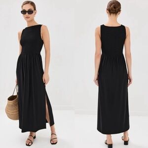 Hill House Boatneck Dress in black